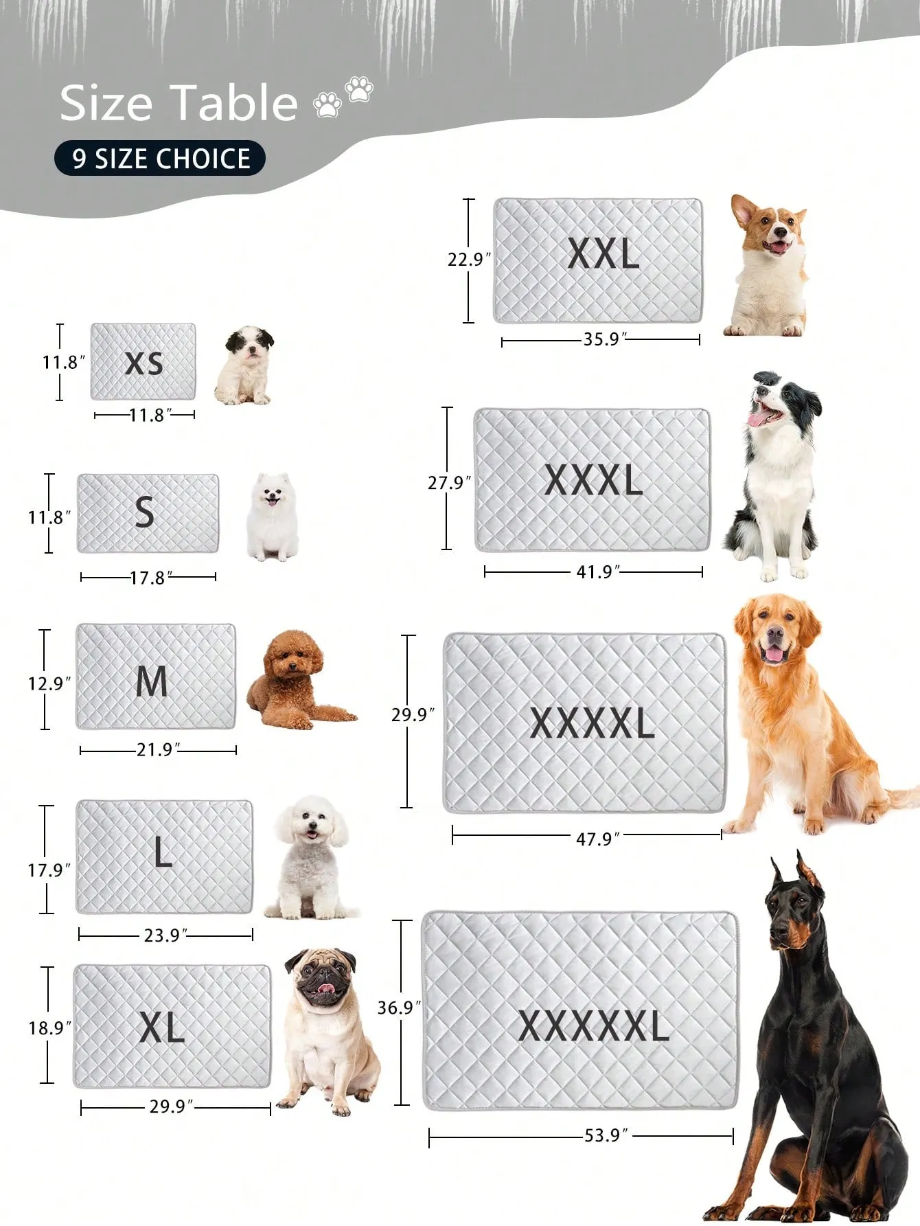 1pc Pet Cooling Mat For Dog And Cat For Summer
