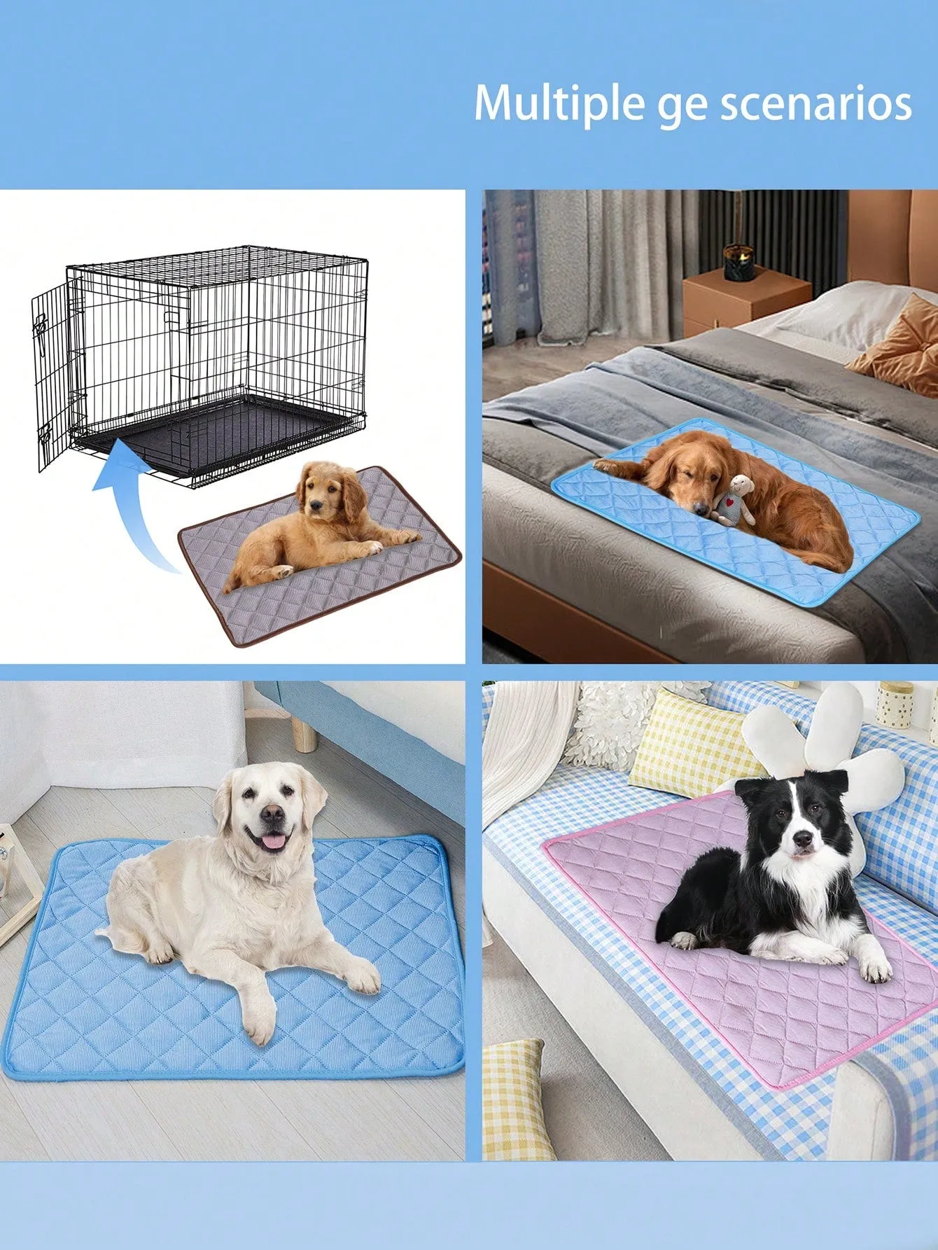 1pc Pet Cooling Mat For Dog And Cat For Summer