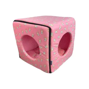 ACE PET Dog Pink Non-Fur Cosy Dog Bed
