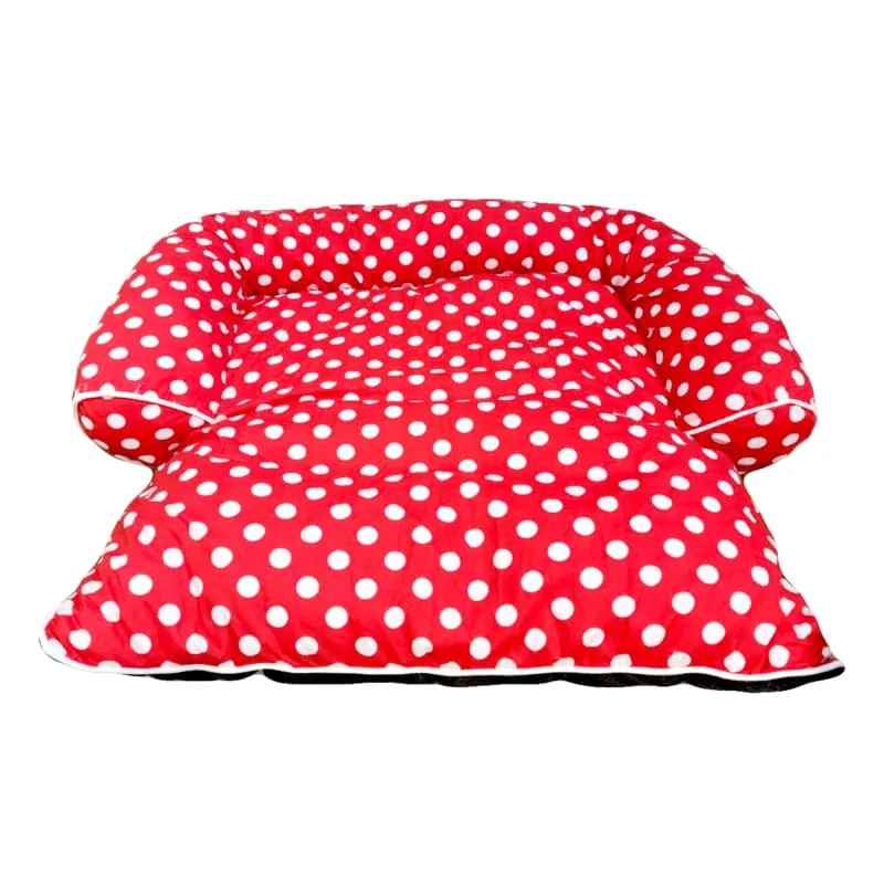 ACE PET Polkadot Non-Fur Empress Dog Bed