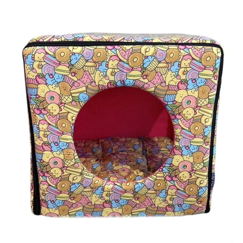 ACE PET Sweet Tooth Pink Non-Fur Cosy Dog Bed