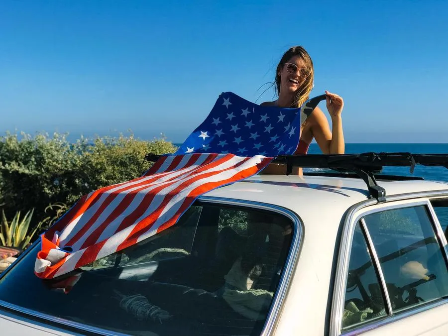 American Flag Towel