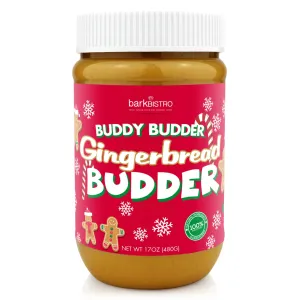 Bark Bistro Holiday Gingerbread Buddy Budder 17 oz