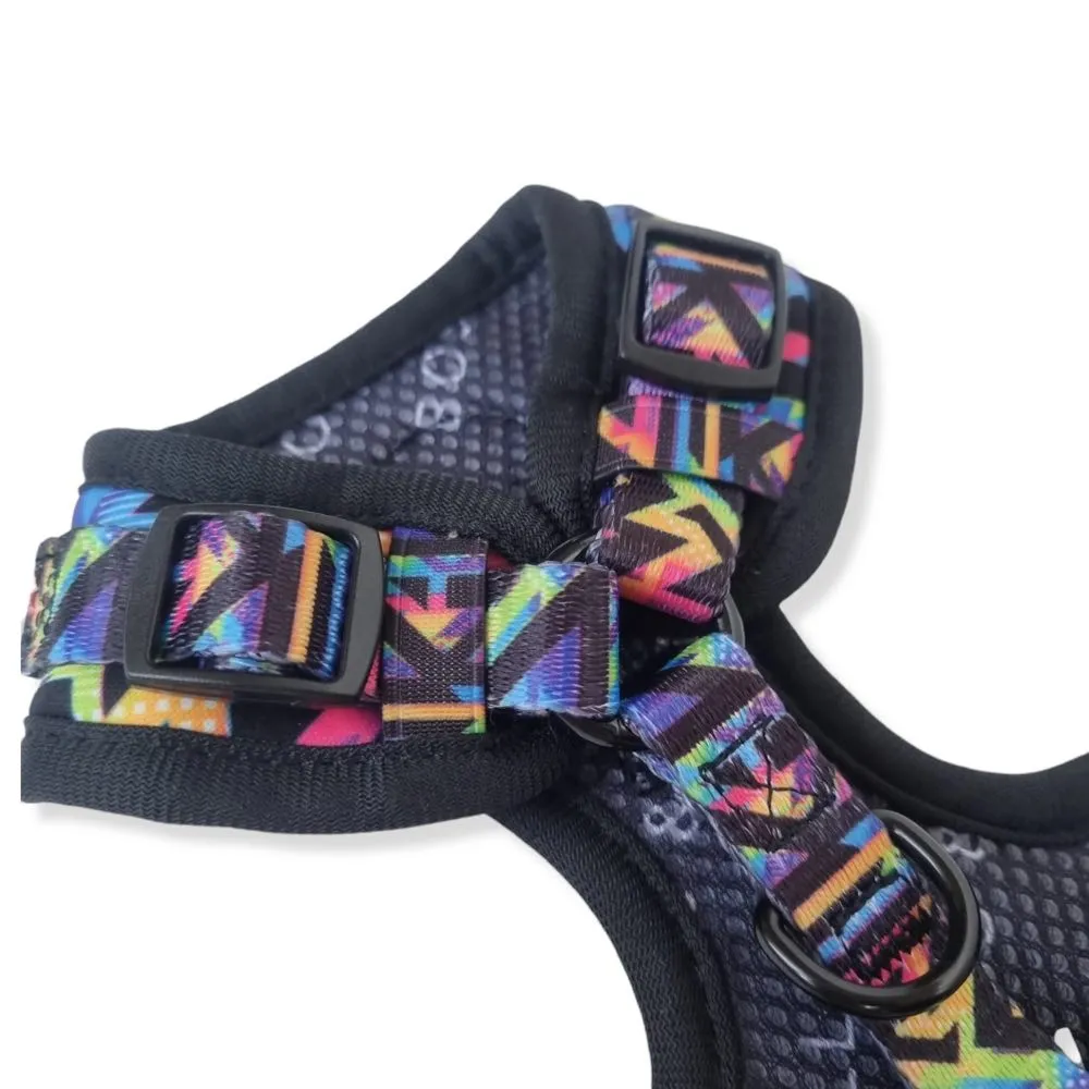 Boss & Olly Adjustable Dog Harness (Aztec Rainbow)