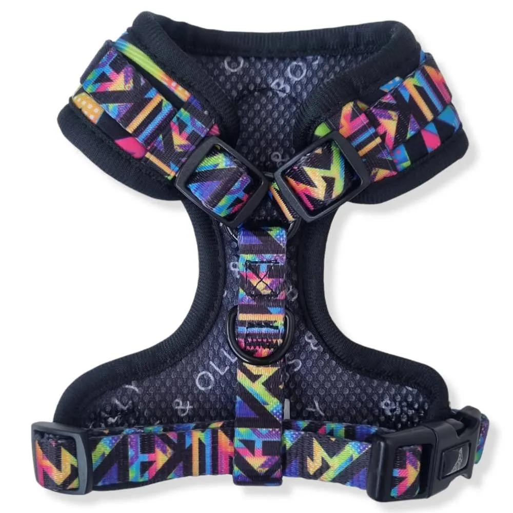 Boss & Olly Adjustable Dog Harness (Aztec Rainbow)