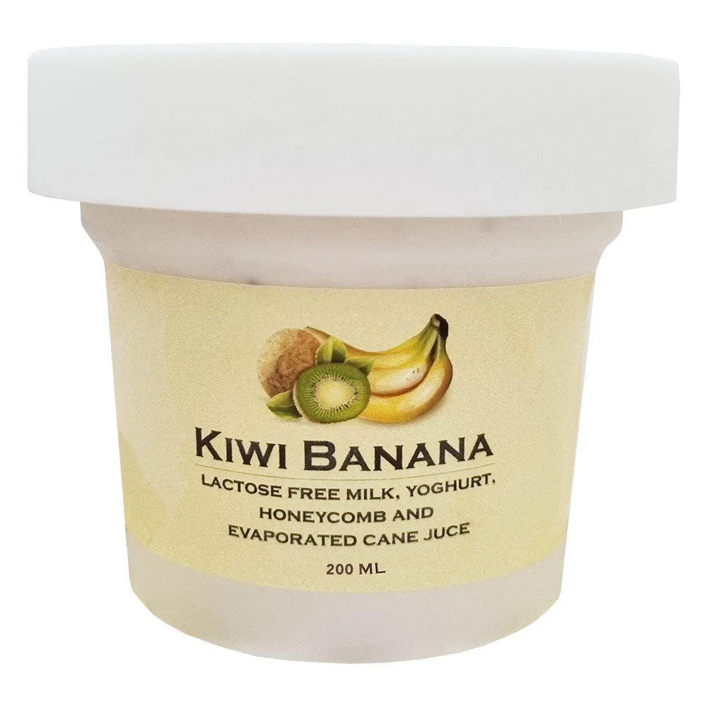 BossiPaws Ice Cream Kiwi Banana Frozen Dog Treat 200ml