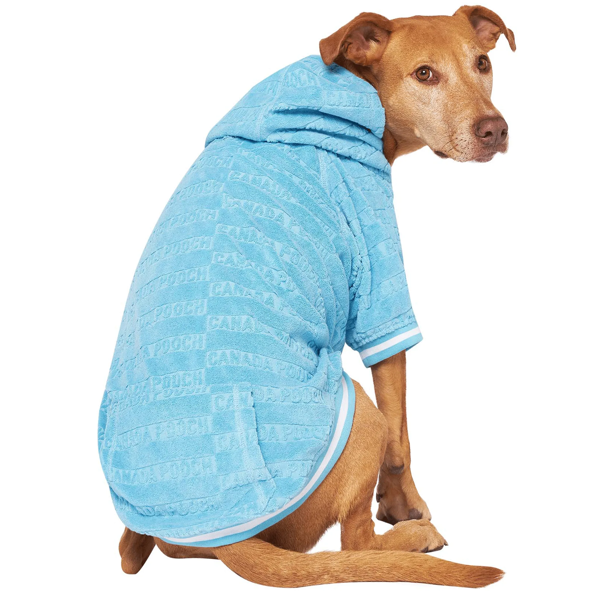 Canada Pooch Beach Bum Towel Hoodie for Dogs - Blue