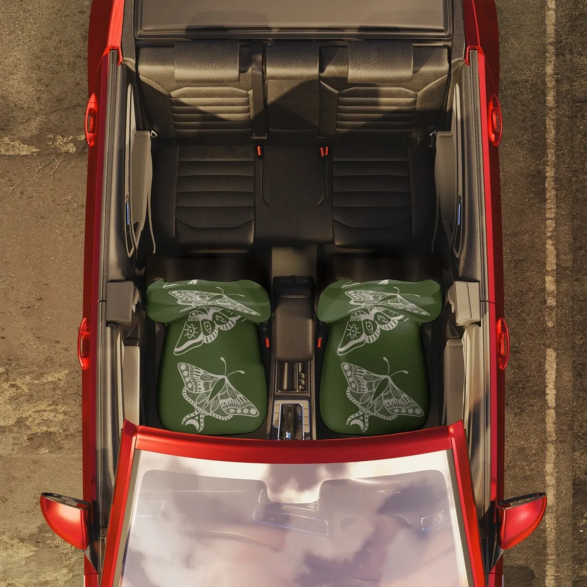Car Seat Covers, Luna Moth Cute Car Accessories for Women, Hippie Car Decor, Universal Car Chair Cover, Boho Butterfly Vehicle Seat Cover