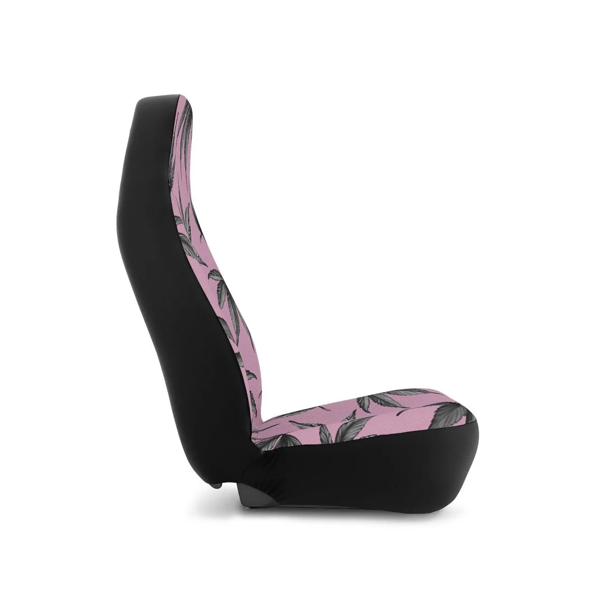 Car Seat Covers, Weed Leaf Car Accessories for Women, Pink Hippie Car Decor, Universal Chair Cover, Stoner Vehicle Seat Cover