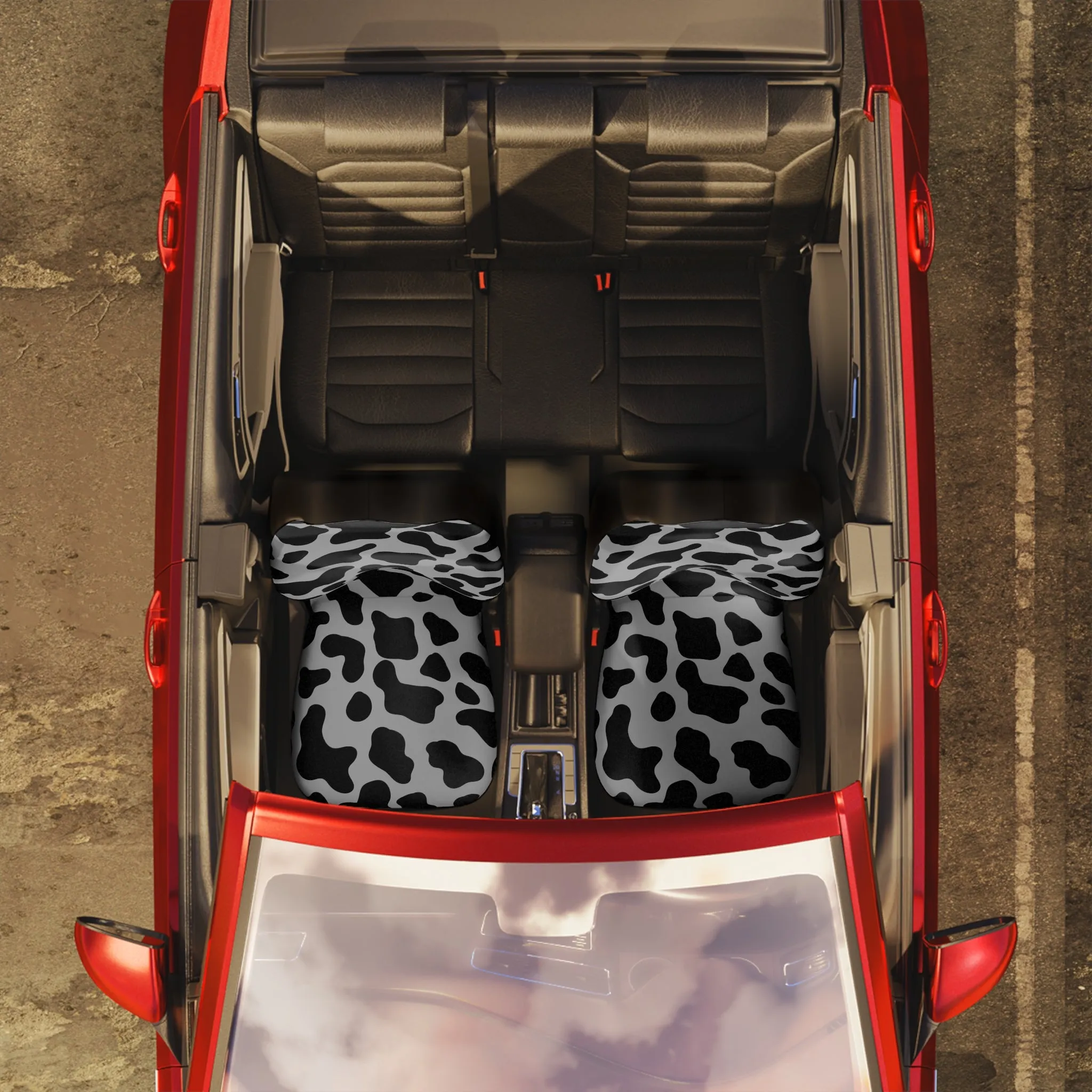 Cow Print Car Seat Cover
