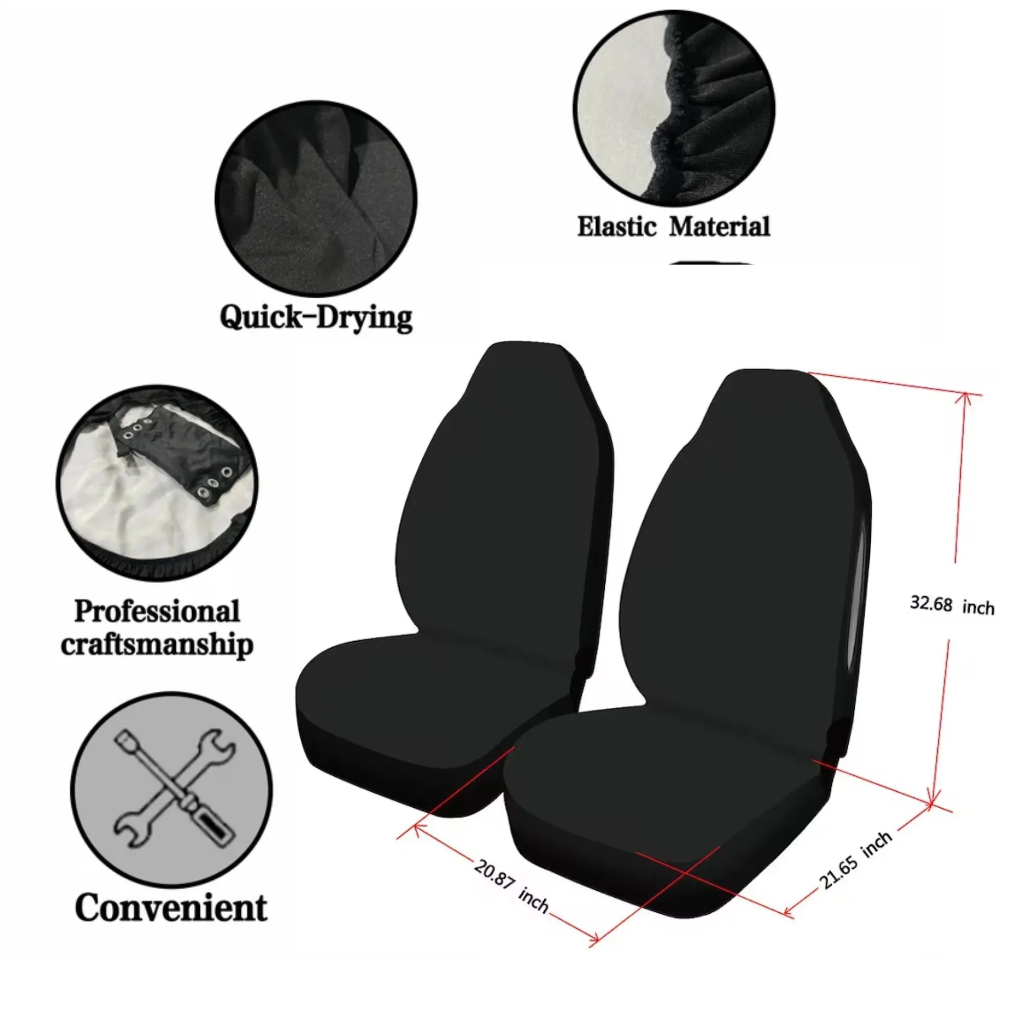 Cow Print Universal Seat Cover, Cute Car Accessories for Women