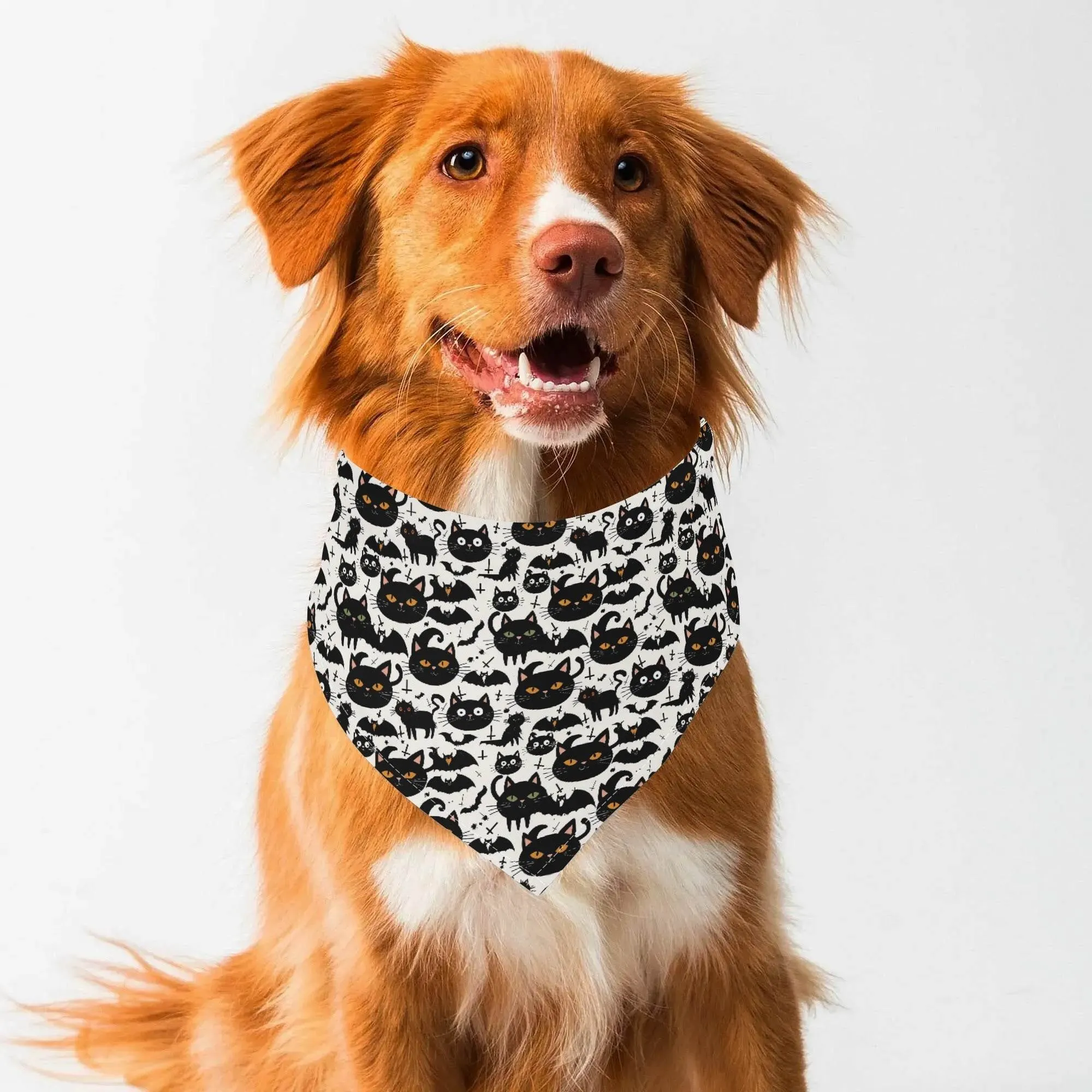 Crazy Cat Lady Animal Scarf Pet Adjustable Bandanas for Dogs Cats