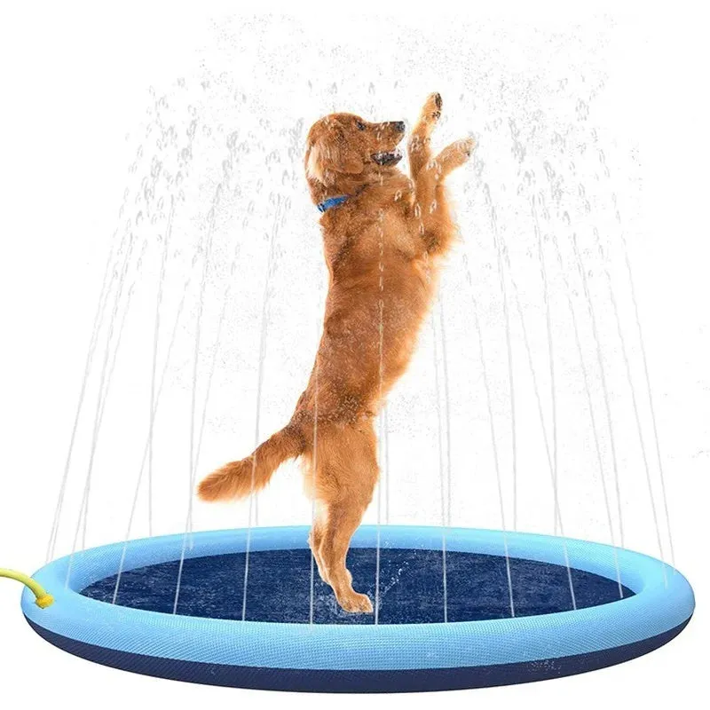 Dog Splash Fountain Sprinkler Pets Toy Swimming Pool - Cool In Summer Heat