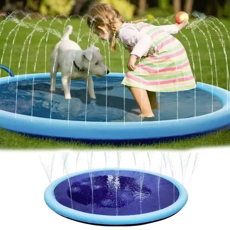 Dog Splash Fountain Sprinkler Pets Toy Swimming Pool - Cool In Summer Heat