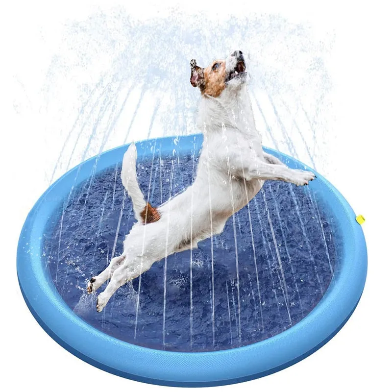 Dog Splash Fountain Sprinkler Pets Toy Swimming Pool - Cool In Summer Heat