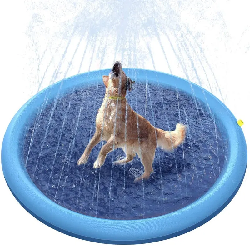Dog Splash Fountain Sprinkler Pets Toy Swimming Pool - Cool In Summer Heat
