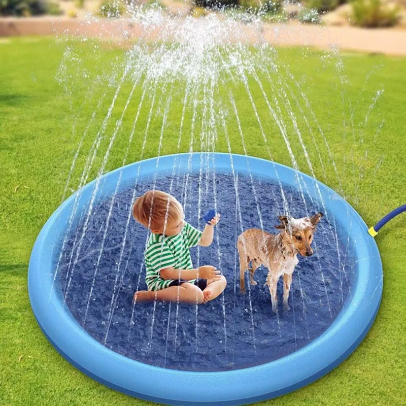 Dog Splash Fountain Sprinkler Pets Toy Swimming Pool - Cool In Summer Heat