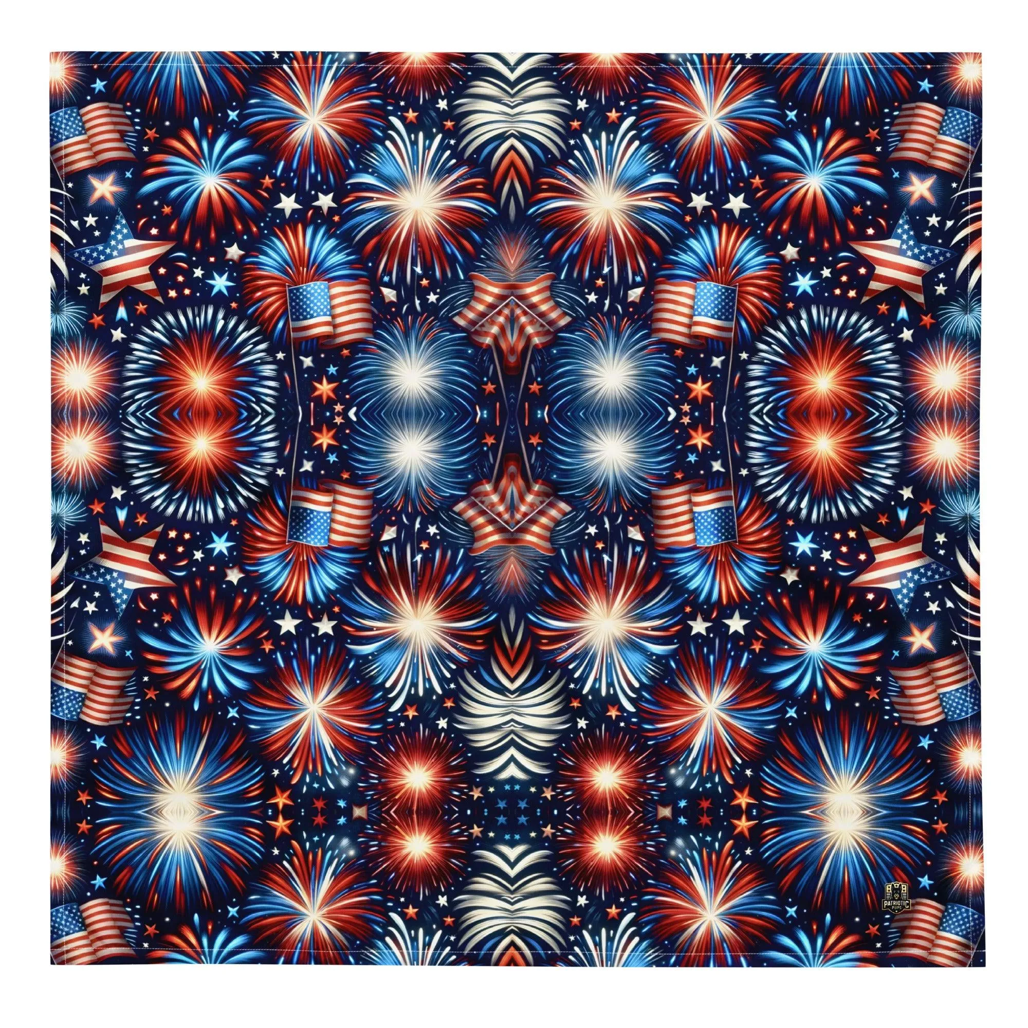 Fireworks and Freedom Doggy Bandana