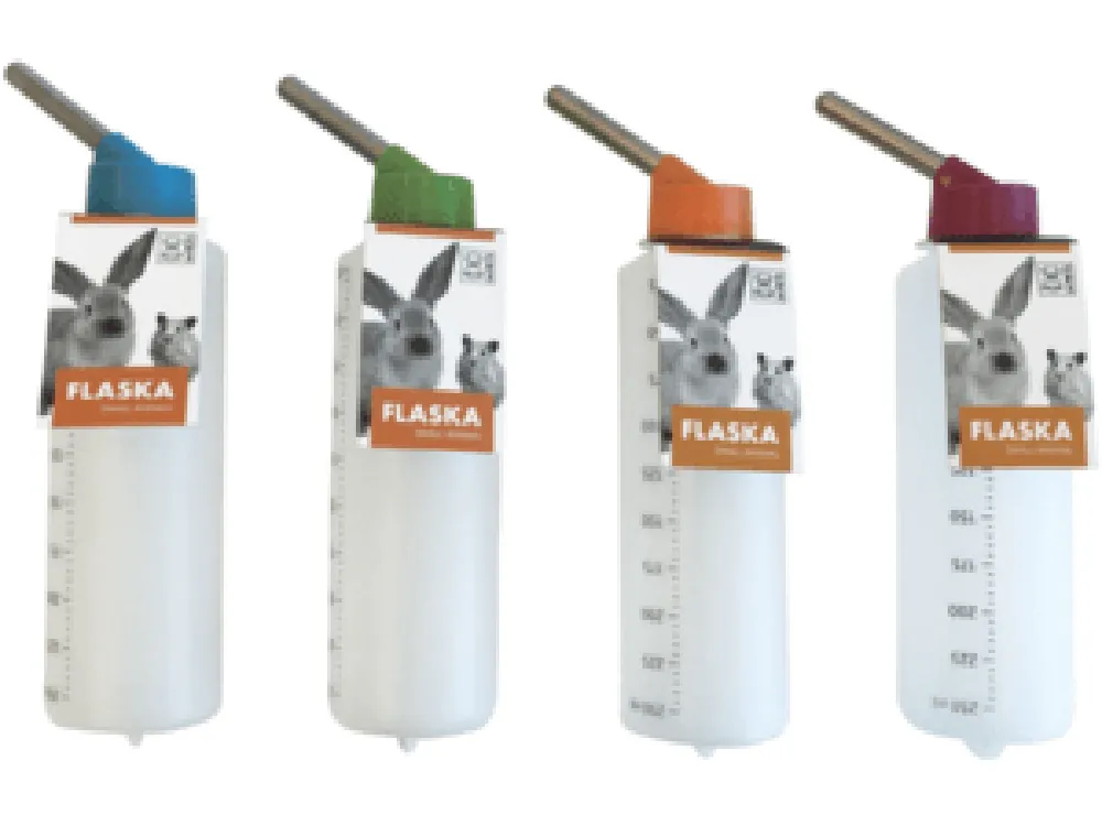 FLASKA SMALL ANIMALS - 250ML BLUE, GREEN, ORANGE, PINK