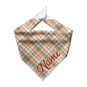 Harvest Plaid Cooling Dog Bandana