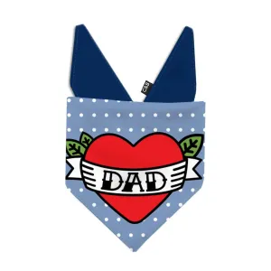 I Love Dad Dog Bandana