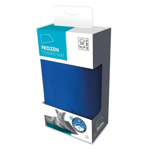 M-Pets Frozen Cooling Mat for Dogs, Blue
