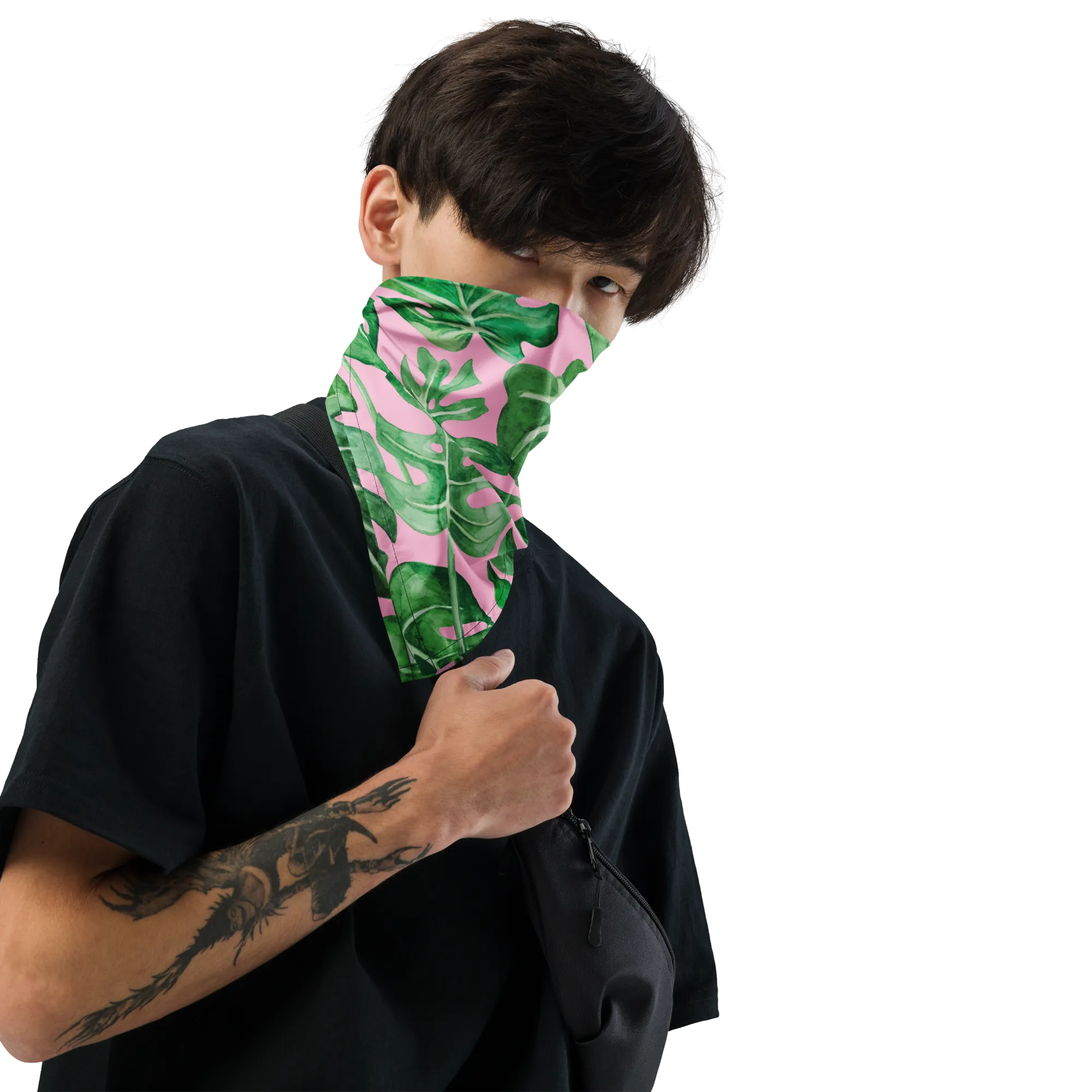 Monstera Pastel bandana