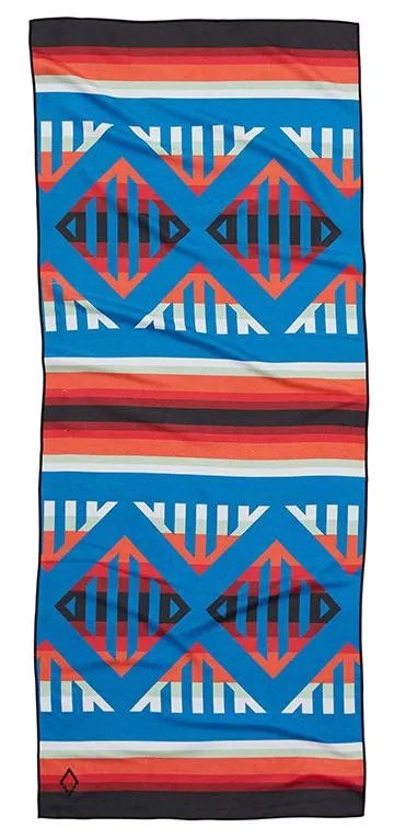 NOMADIX YOGA TOWEL BEND BLUE ORANGE TOWEL NEW!
