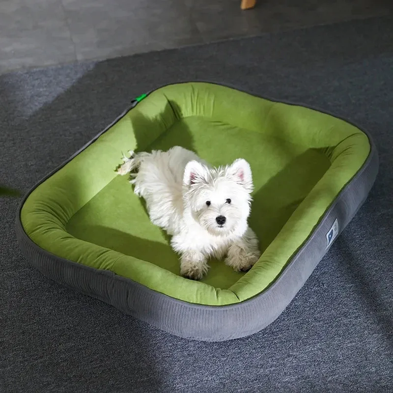 Pet Dog Bed - Soft Warm Sleeping Mat On The Floor - Winter Dog Cat Sofa Beds - Puppy Cushion Houses Habitats - Small/Medium Pet Supplies