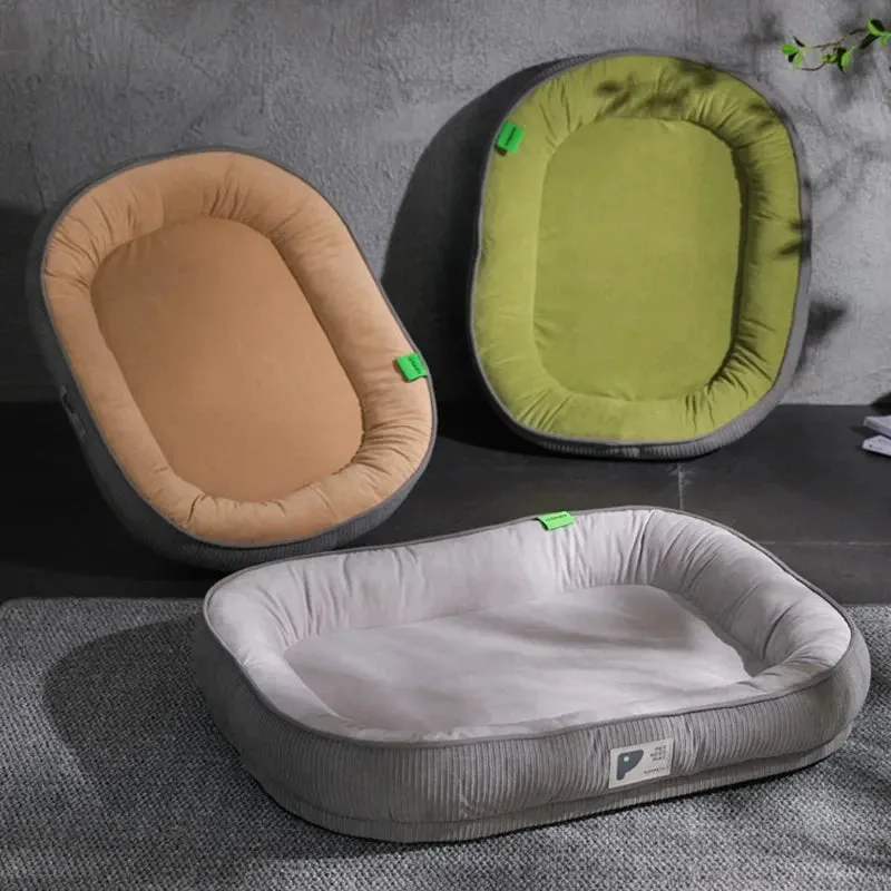 Pet Dog Bed - Soft Warm Sleeping Mat On The Floor - Winter Dog Cat Sofa Beds - Puppy Cushion Houses Habitats - Small/Medium Pet Supplies