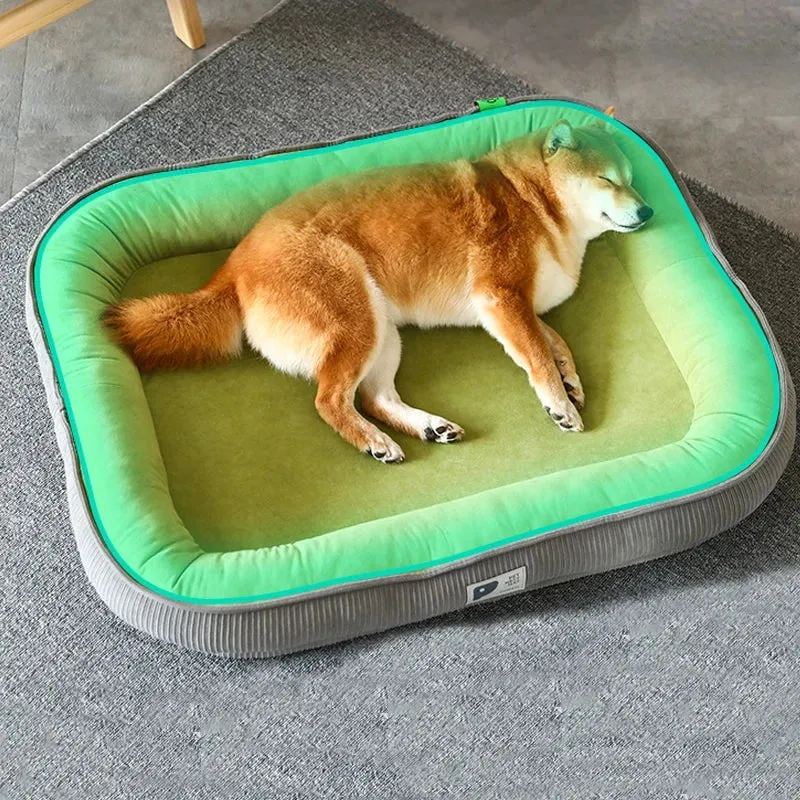 Pet Dog Bed - Soft Warm Sleeping Mat On The Floor - Winter Dog Cat Sofa Beds - Puppy Cushion Houses Habitats - Small/Medium Pet Supplies