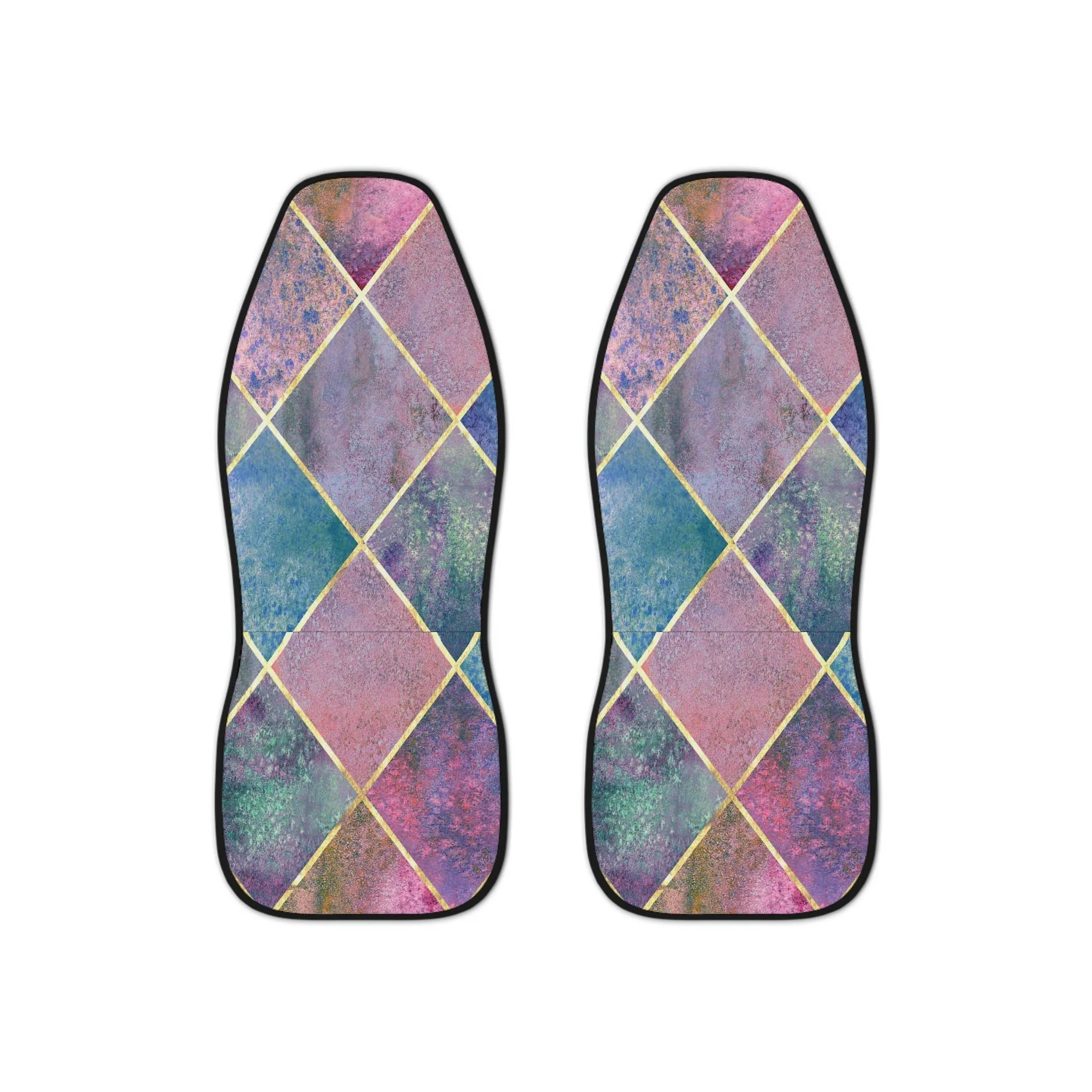 Pink Watercolor Car Seat Cover