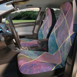Pink Watercolor Car Seat Cover