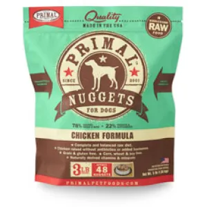 Primal Chicken Nuggets Frozen Dog Food