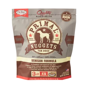 Primal Frozen Venison Nuggets Frozen Dog Food