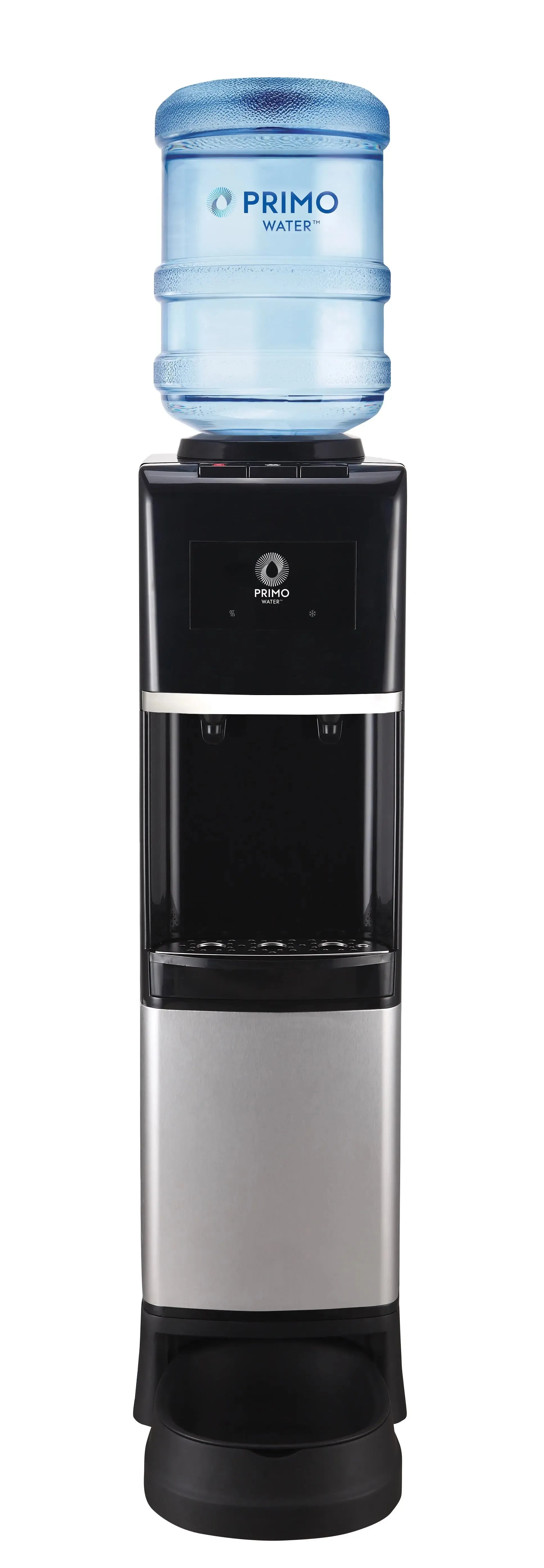 Primo® Water Pet Station Water Dispenser Top Loading, Hot/Cold Temperature, Black and Stainless Steel
