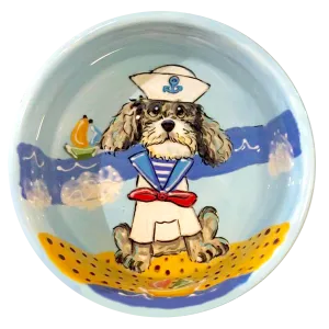 Sailor Toy Poodle Ceramic Bowl