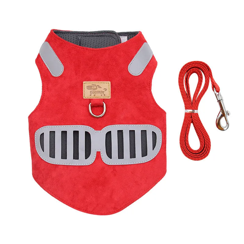 Soft Suede Cat Harness and Matching Leash