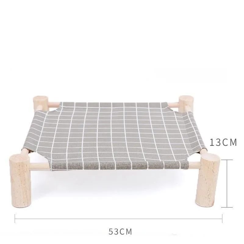 Solid Wood Elevated Pet Bed