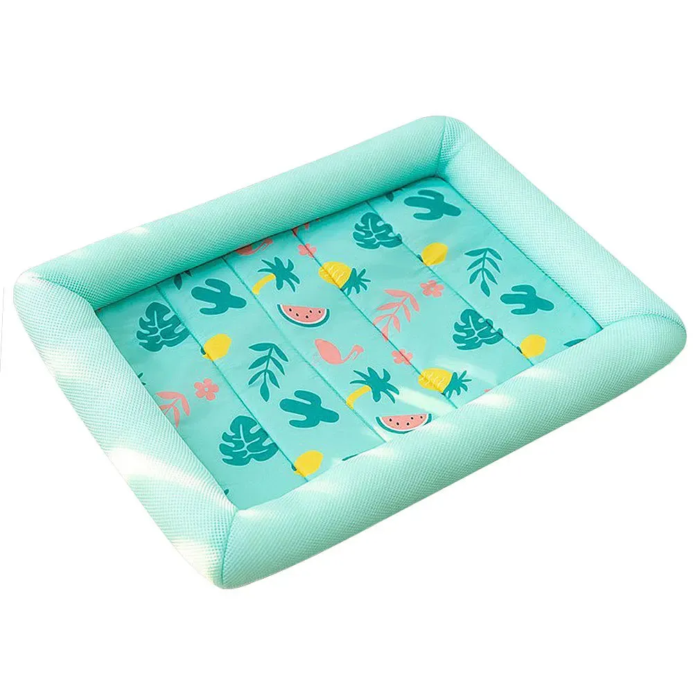 Summer Breathable Dog Mat Cushion Cool Pet Sleeping Pad Blanket Cover Soft Washable Dogs Cat Bed Sofa for Small Medium Dog Pug