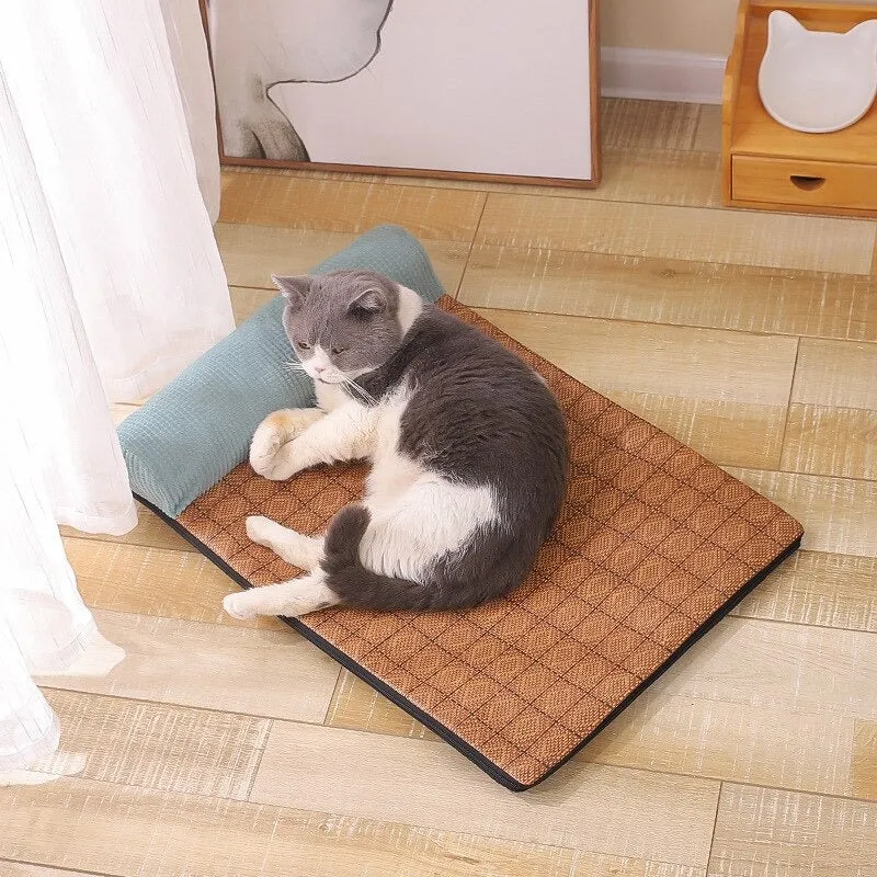 Summer Cooling Cat Bed
