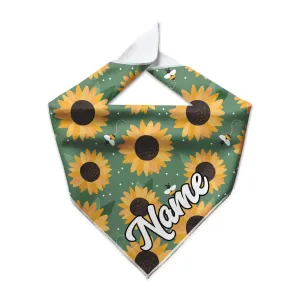 Sunflower Fields Cooling Dog Bandana