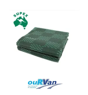 Supex Fc8 Annex Floor Matting 6.0m X 2.5m Mat Green Caravan