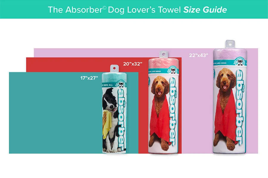 The Absorber® XXL Dog Lover's Towel (20 in. x 32 in.)