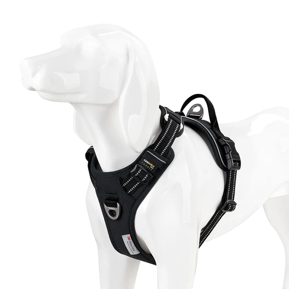Truelove No Pull Cordura Harness for Dogs (Black)