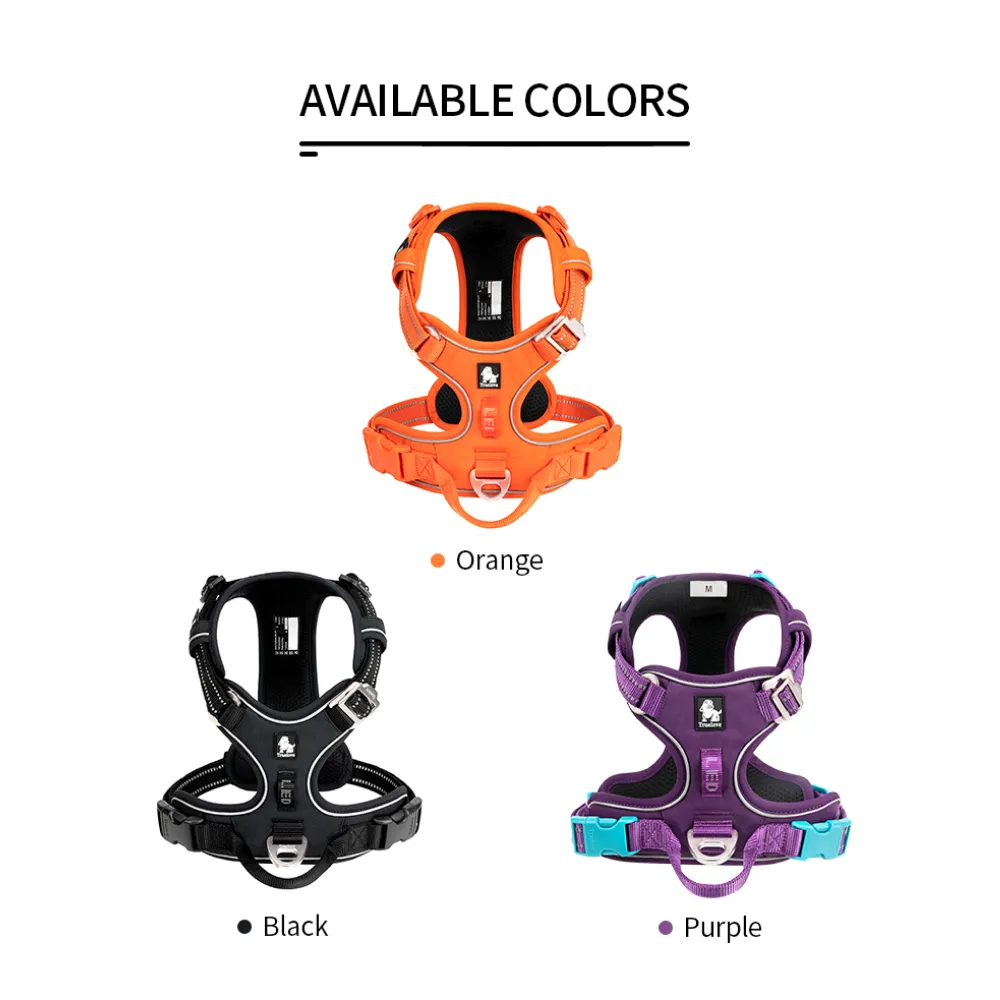 Truelove No Pull Cordura Harness for Dogs (Black)