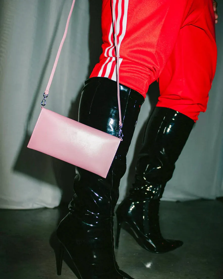 WALK WITH ME Flat Purse Pink