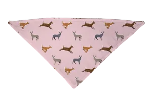 Wild Deer Pink Dog Bandana